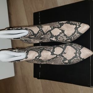 Steve Madden python print booties